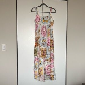 Colorful Stamp Sun Dress